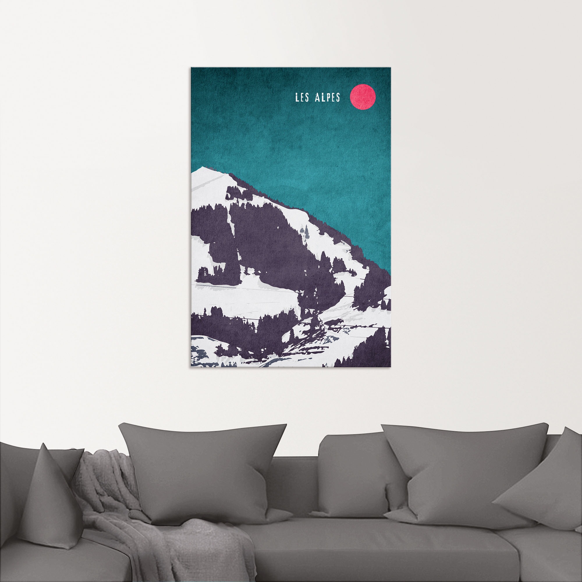 Artland Wandbild »Die Alpen«, Berge & Alpenbilder, (1 St.), als Alubild, Leinwandbild, Wandaufkleber oder Poster in versch. Grössen