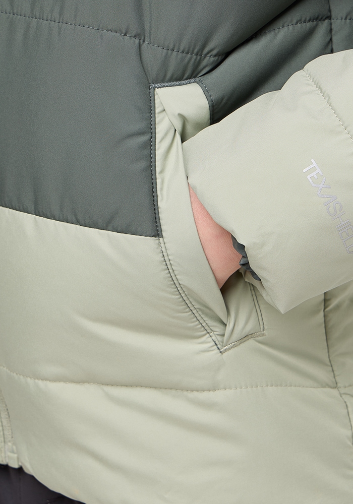 Jack Wolfskin Outdoorjacke »TWO HILLS INS JACKET K«, mit Kapuze