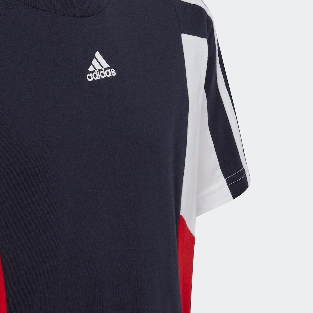 adidas Sportswear T-Shirt »COLORBLOCK 3-STREIFEN REGULAR FIT«
