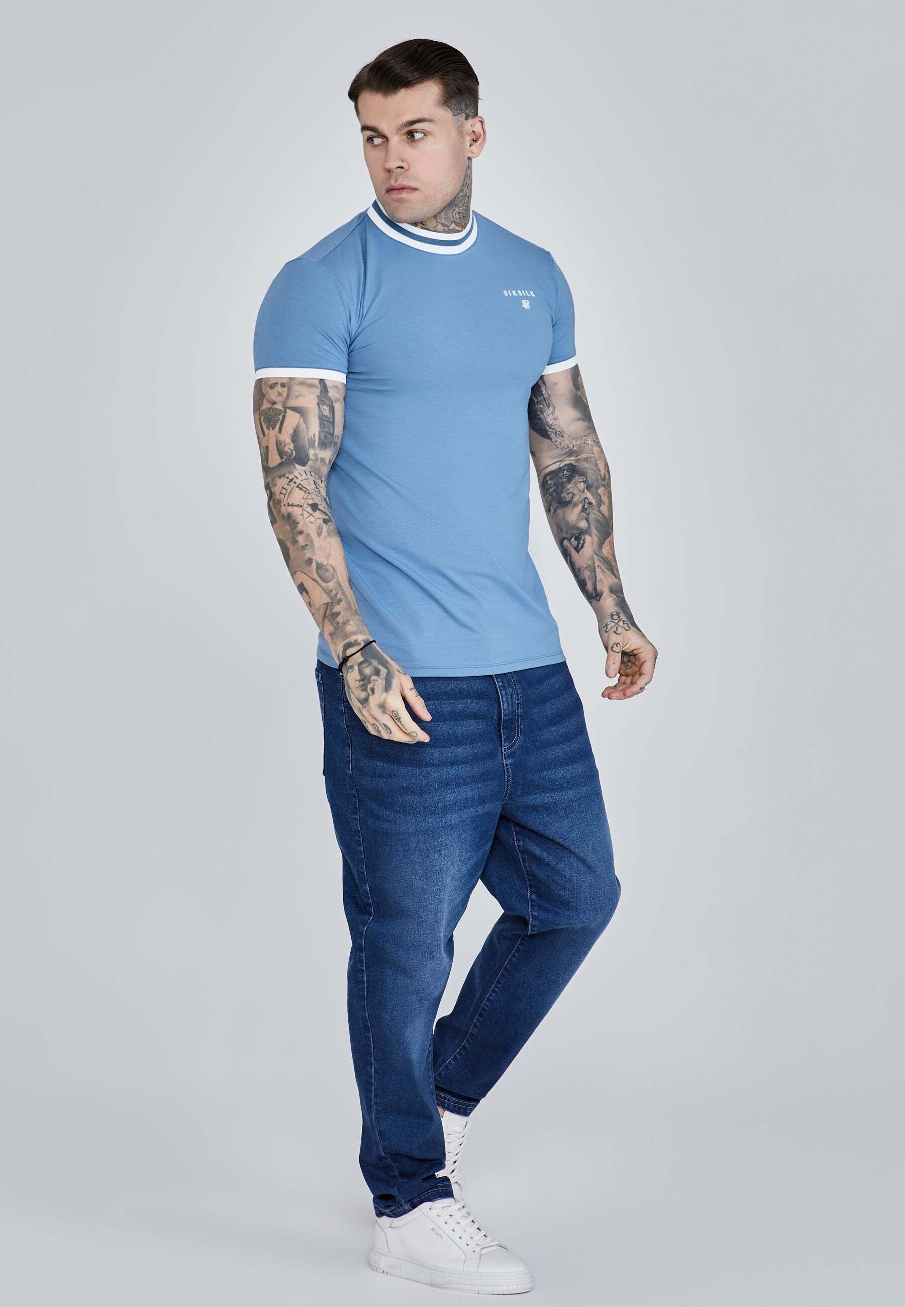Siksilk T-Shirt »Siksilk T-Shirt Ringer T-Shirt«