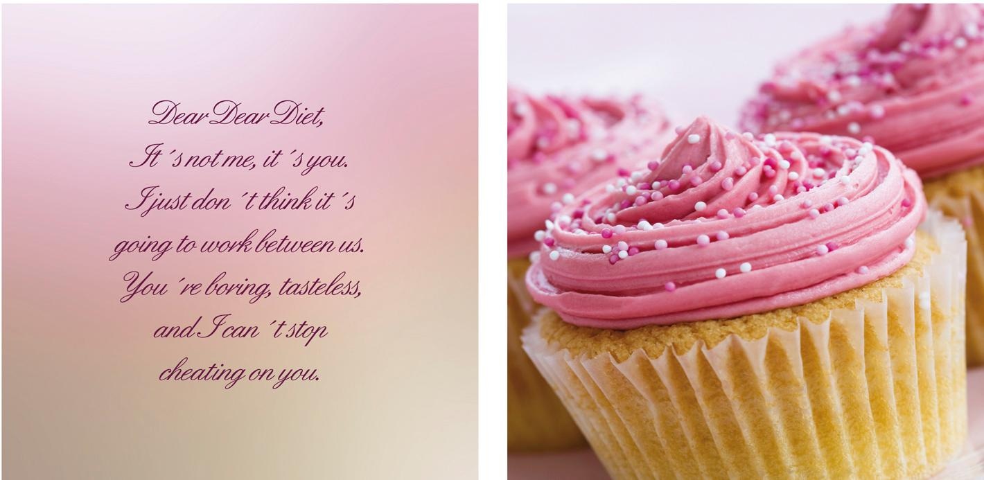 queence Leinwandbild "Cupcakes" Bar & Lounges  Essen  Foto  Kunst  Modern  Schriftzug  Schriftzüge  Sprüche  Sprüche & Texte Set, Premium-Leinwandstoff, Handarbeit aus Deutschland, Spruch, 2er Set