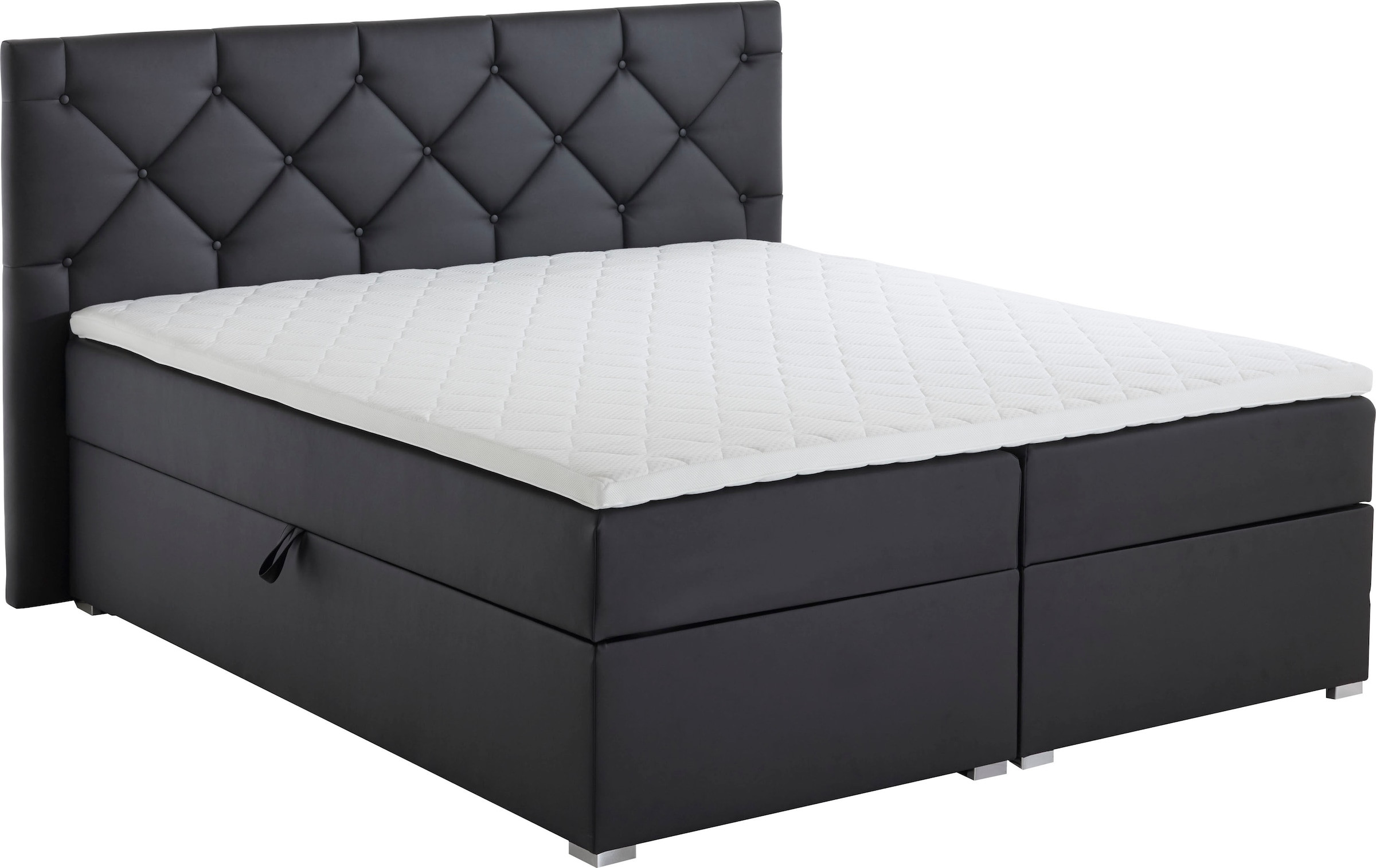 ATLANTIC home collection Boxbett »Meike«, mit XXL-Bettkasten und Topper