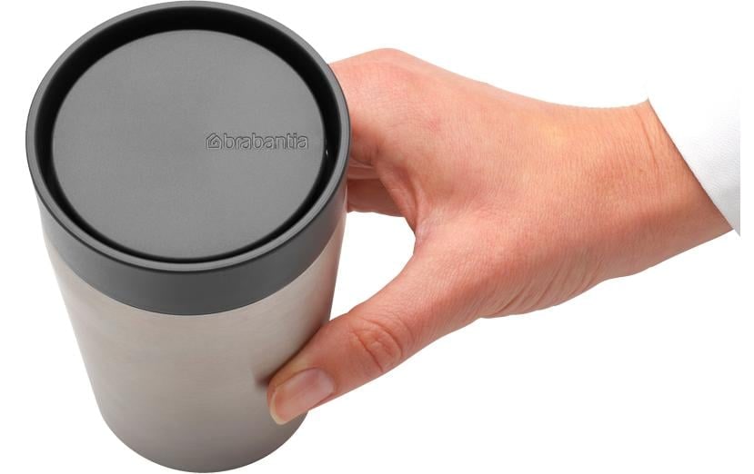 Brabantia Thermobecher »Make & Take 200 ml, Dunkelgrau/Silberfarben«