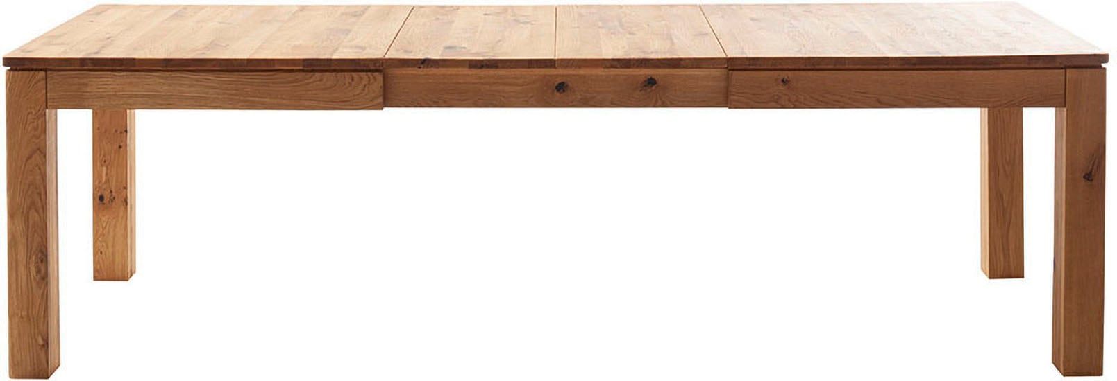 MCA furniture Esstisch »ETNA 4-Fuss Tisch«, (Einzelstück), Massivholz,durchgehende Lamelle,Stollenfuss 10x10cm,Tischplatte 2,5cm