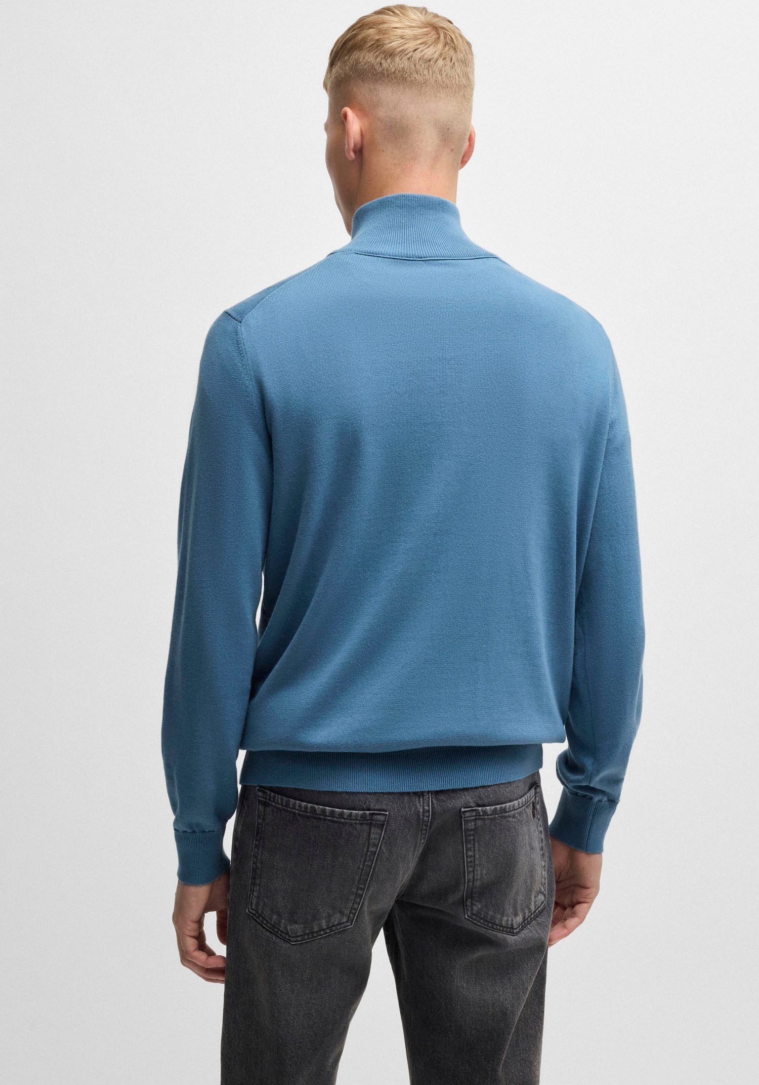 BOSS ORANGE Rollkragenpullover »Kanobix«, mit Ton-in-Ton Logo