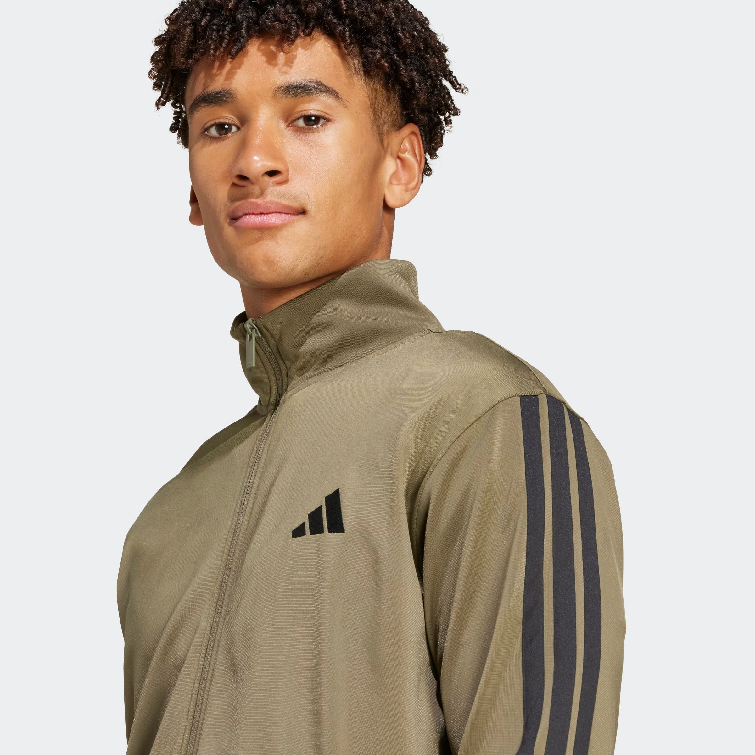 adidas Sportswear Trainingsanzug »M 3S TR TT TS«, (2 tlg.), Basic 3-Streifen Trikot