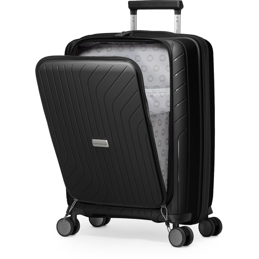 Hauptstadtkoffer Hartschalen-Trolley »TXL, schwarz, 55 cm«, 4 Rollen