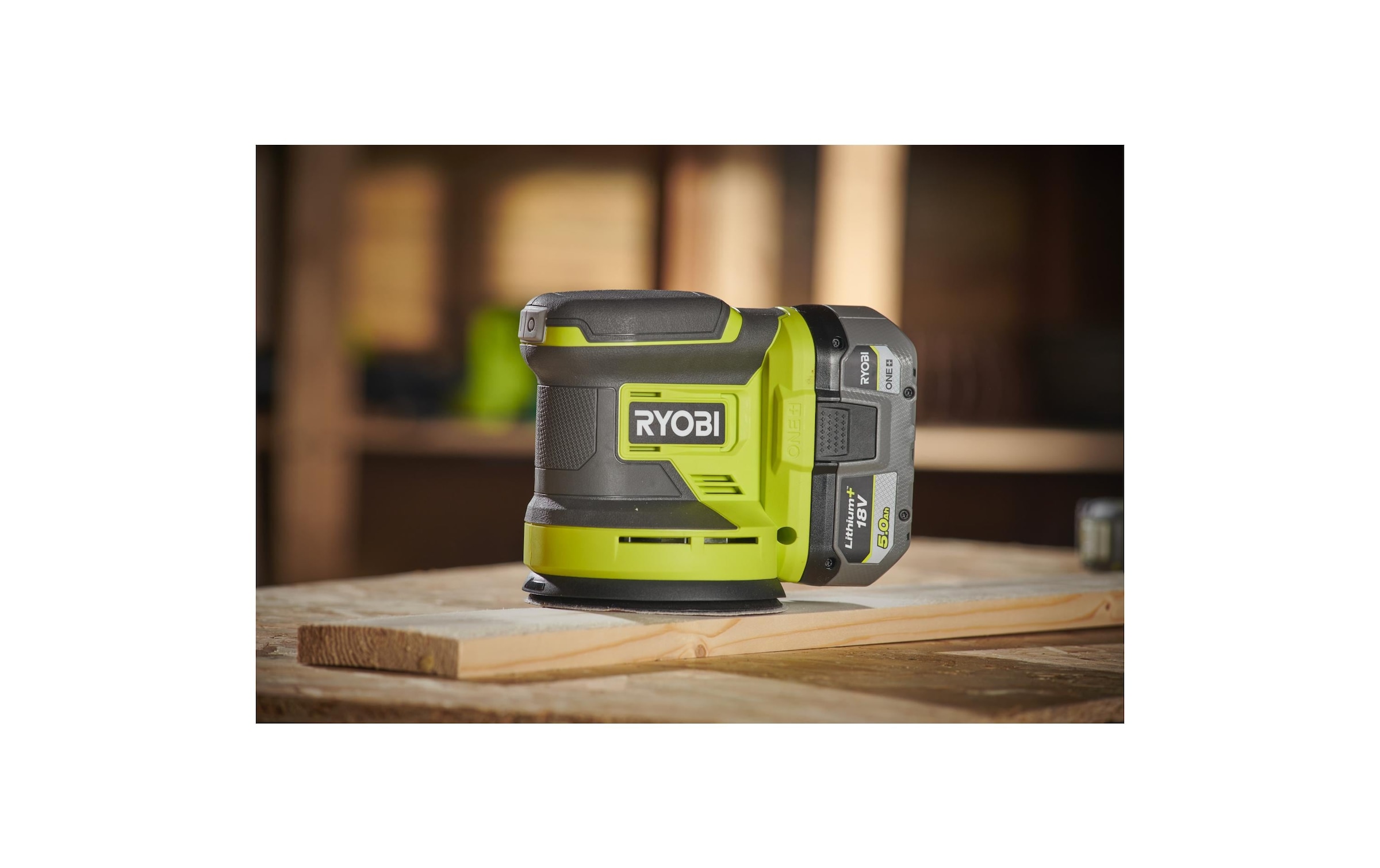 Akku-Exzenterschleifer »RYOBI RROS18-0, 18 V, Solo«