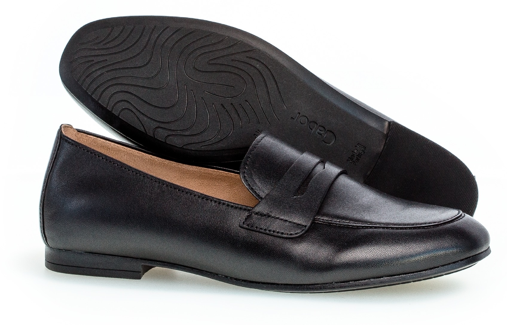 Gabor Loafer, Slipper, Business Schuh mit Zierriegel und Blockabsatz