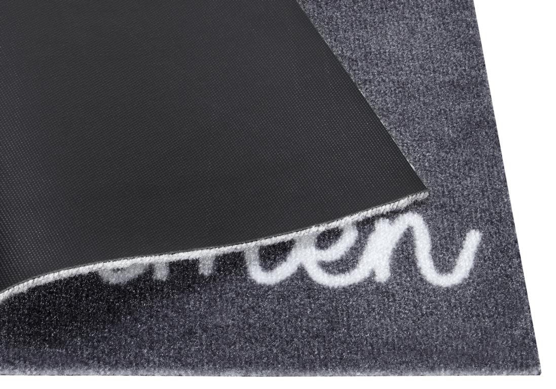 HANSE Home Fussmatte »Willkommen Herz, Türmatte«, rechteckig, 7 mm Höhe, Herz Motiv, mit Spruch, Schrift, Robust, Rutschhemend, Waschbar