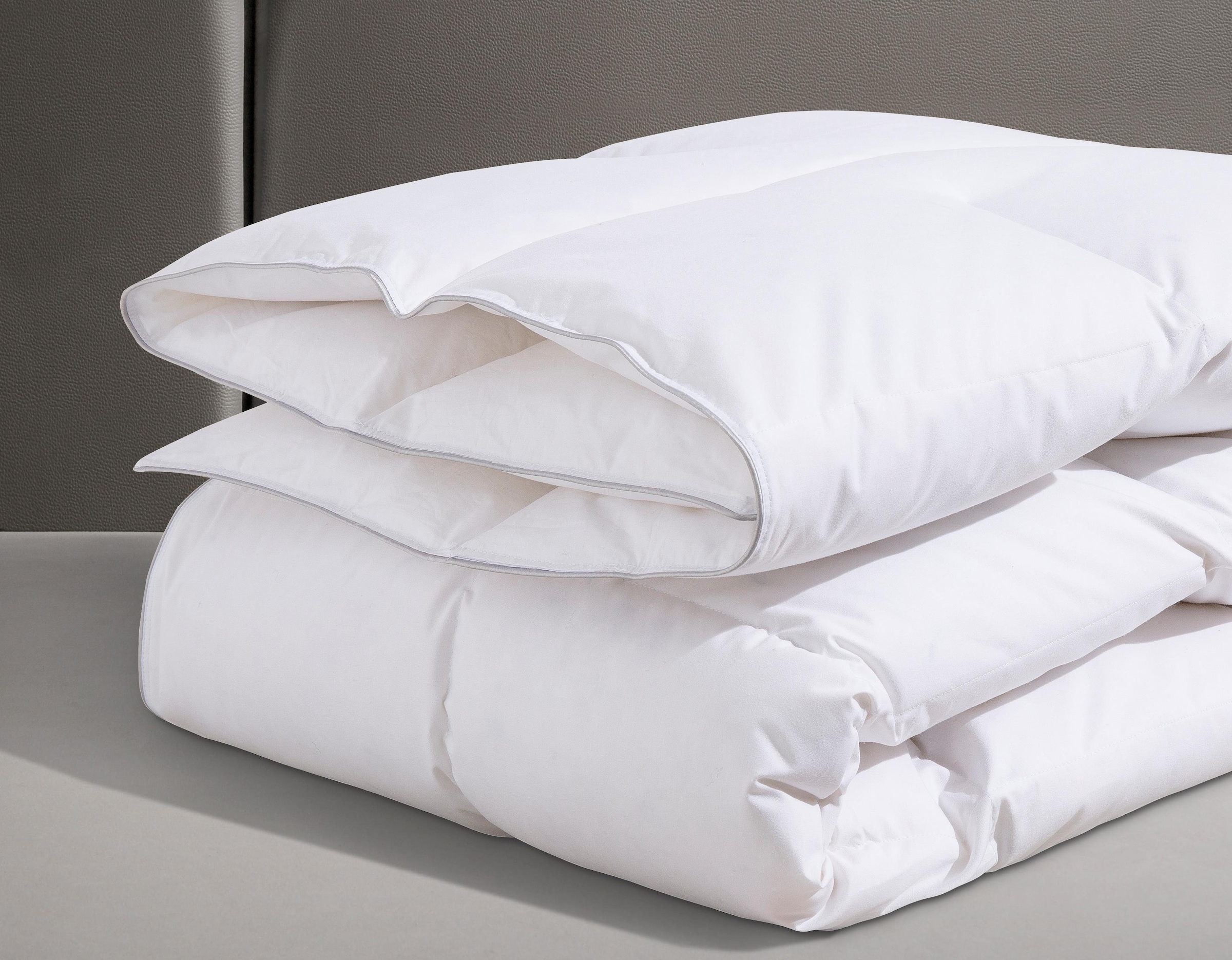 OBB Daunenbettdecke + Kopfkissen »Edition 125 Jahre, Bettendeckenset 2teilig, für Sommer oder Winter«, (Spar-Set), Decke mit Kissen 135x200 oder 155x220 cm, Made in Germany
