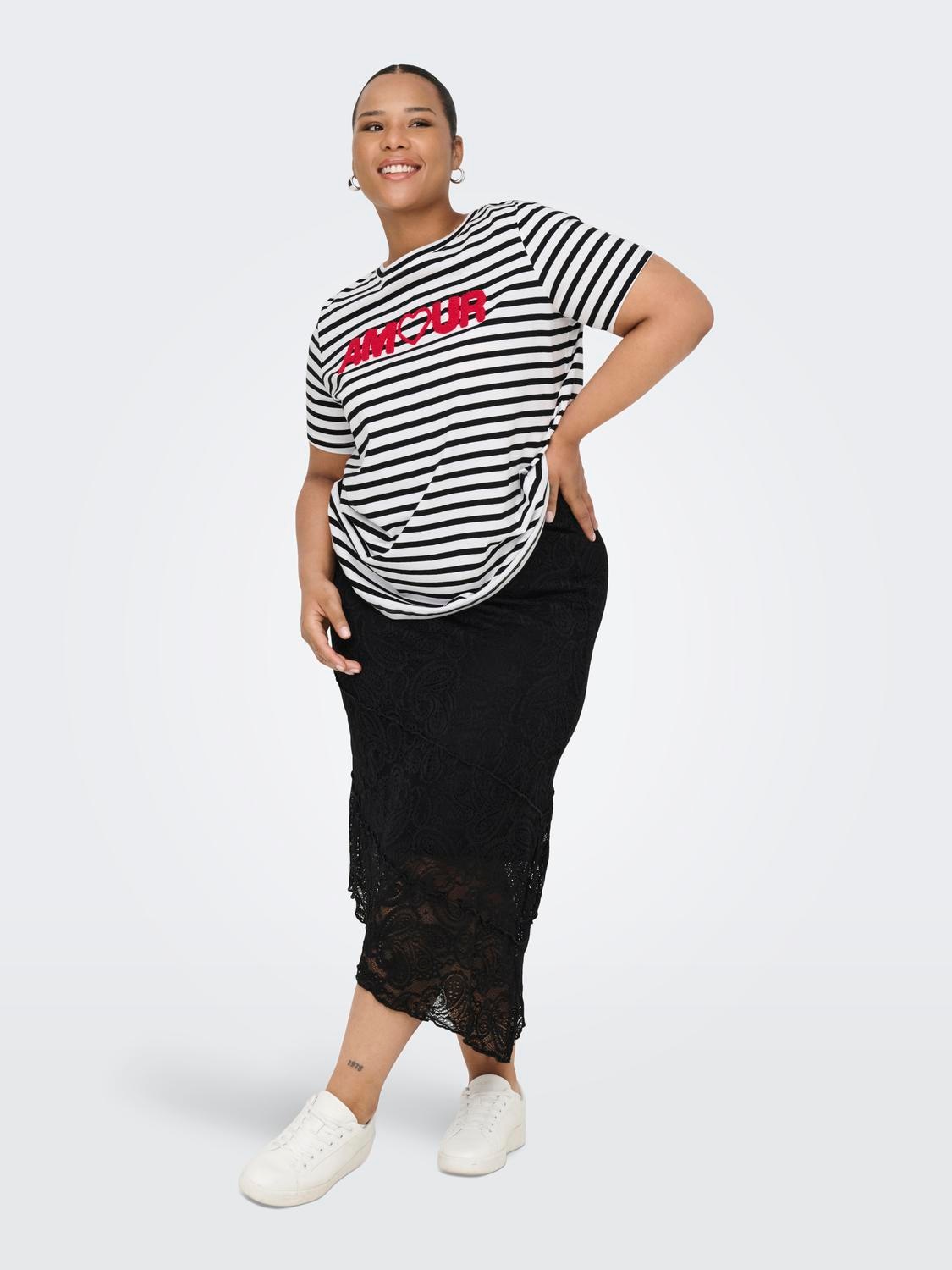 ONLY CARMAKOMA T-Shirt »CARKIKO LIFE S/S O-NECK TERRY TOP JRS«