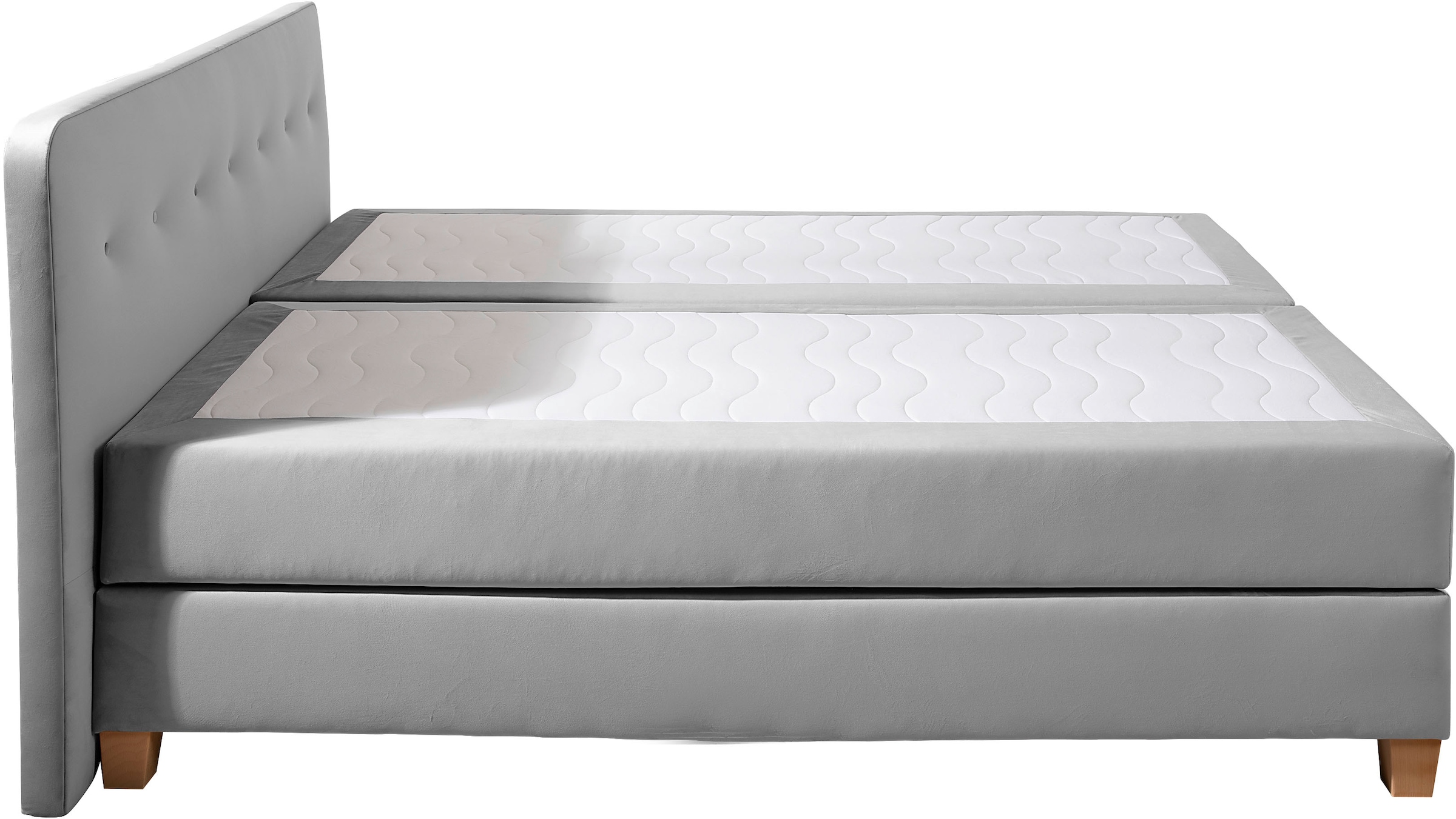 Home affaire Boxspringbett »Fargo«, in Überlänge 220 cm, mit Topper, 3 Ausführungen, 4, Breiten
