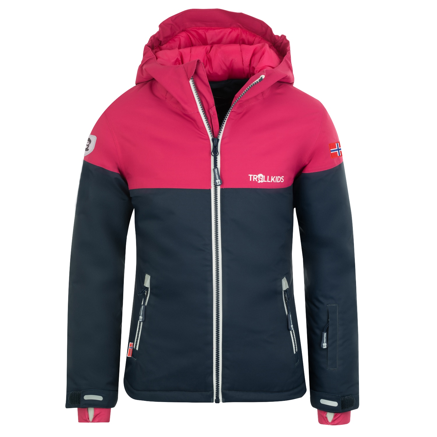 TROLLKIDS Winterjacke "GIRLS HALLINGDAL JACKET" mit Kapuze wasserdicht, atmungsaktiv, winddicht, mit fester, verstellbarer Kapuze