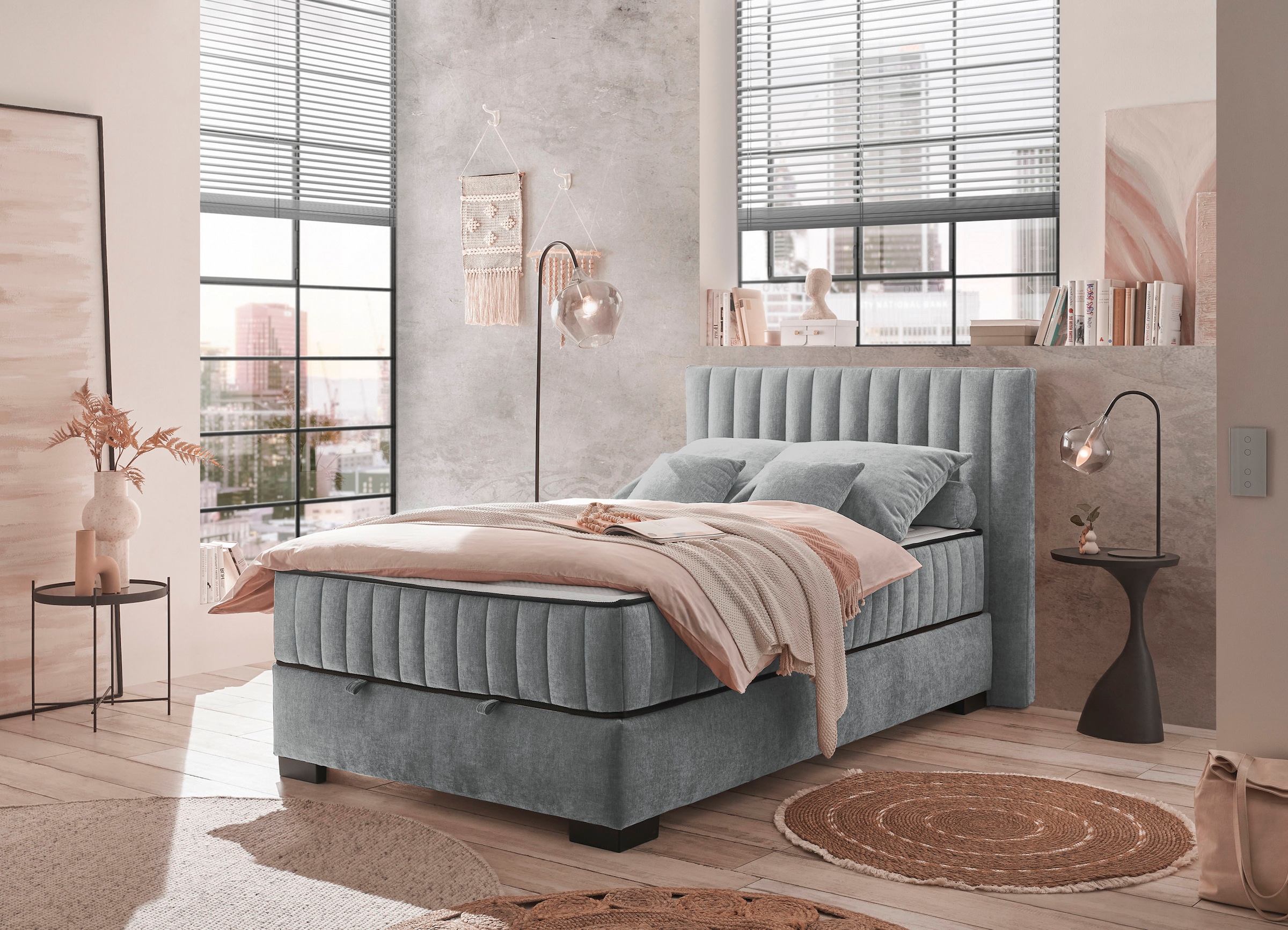 ED EXCITING DESIGN Boxbett »Nagol«, mit Bettkasten, mit Wendematratze, erhältlich in verschiedenen Breiten