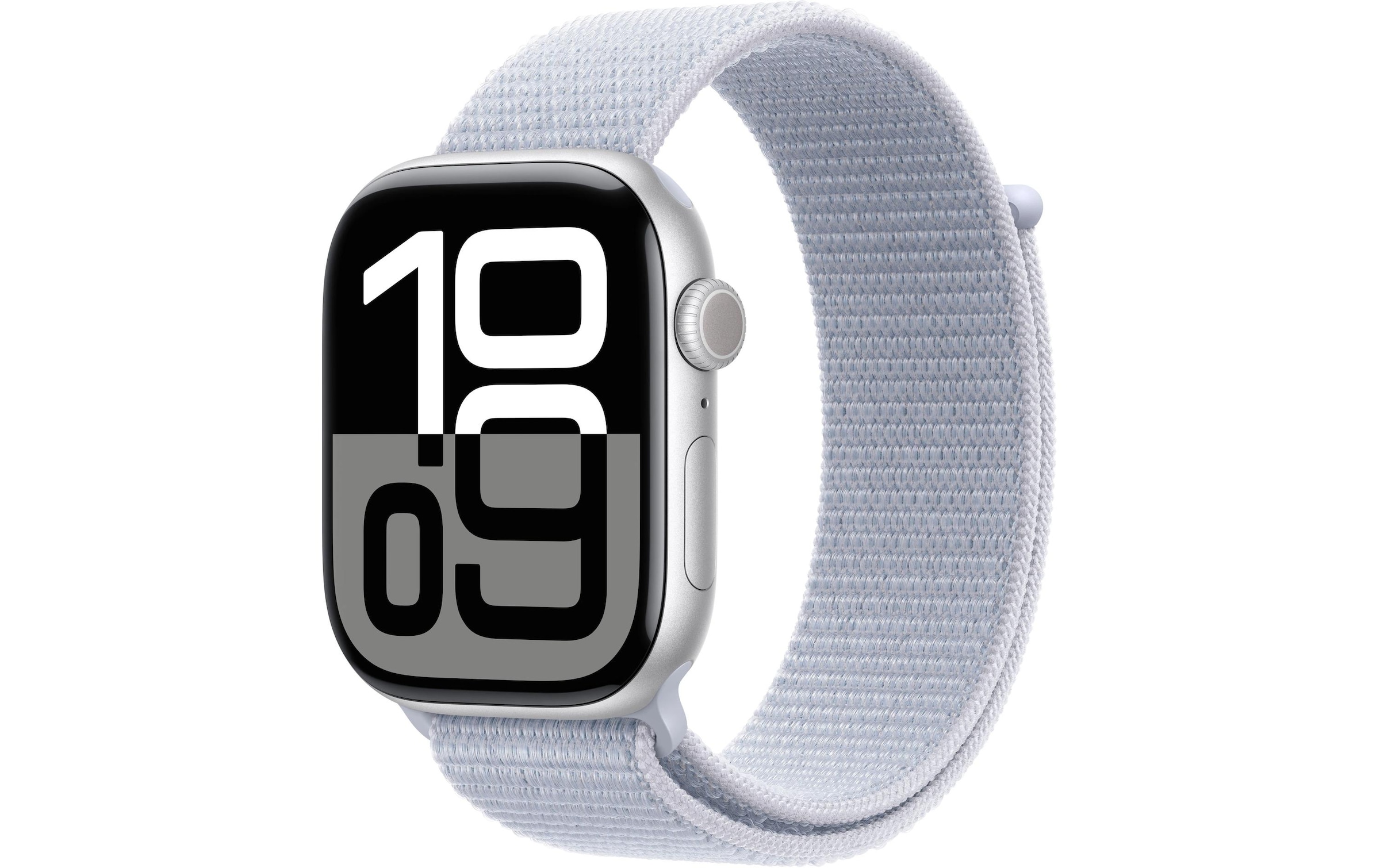 Apple Watch Series 10 Aluminium, 46 mm, GPS + Cellular, Sport Loop, Silberfarben