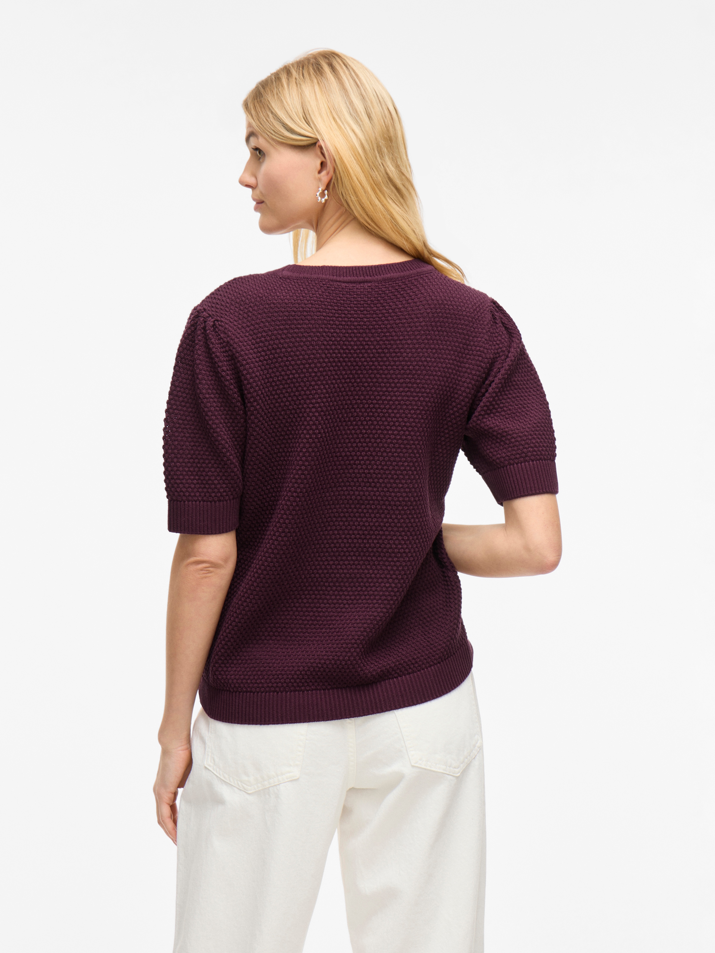 Vila Kurzarmpullover »VIDALO O-NECK S/S KNIT TOP - NOOS«
