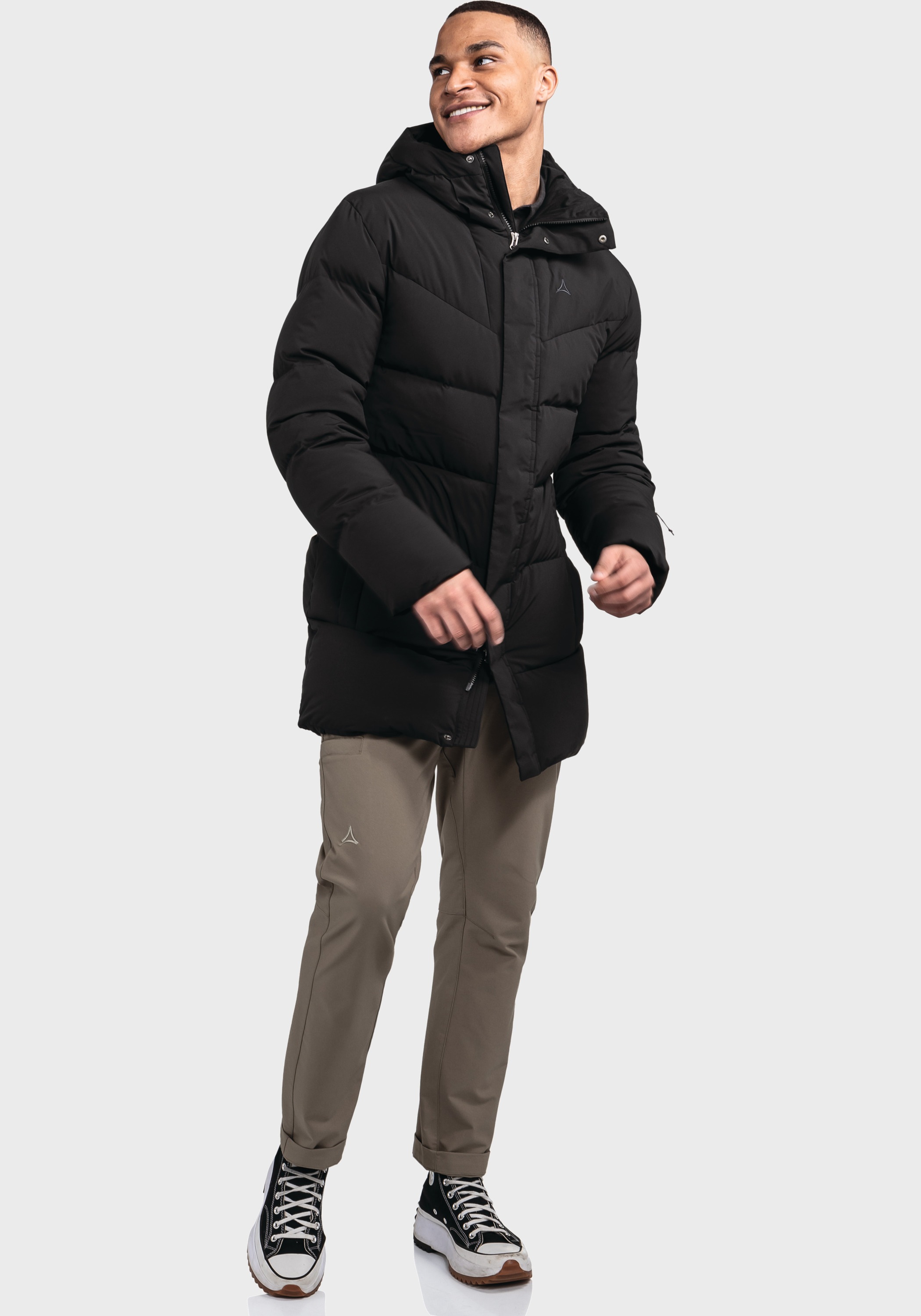 Schöffel Langjacke »Urban Down Coat Style Cers MNS«, mit Kapuze