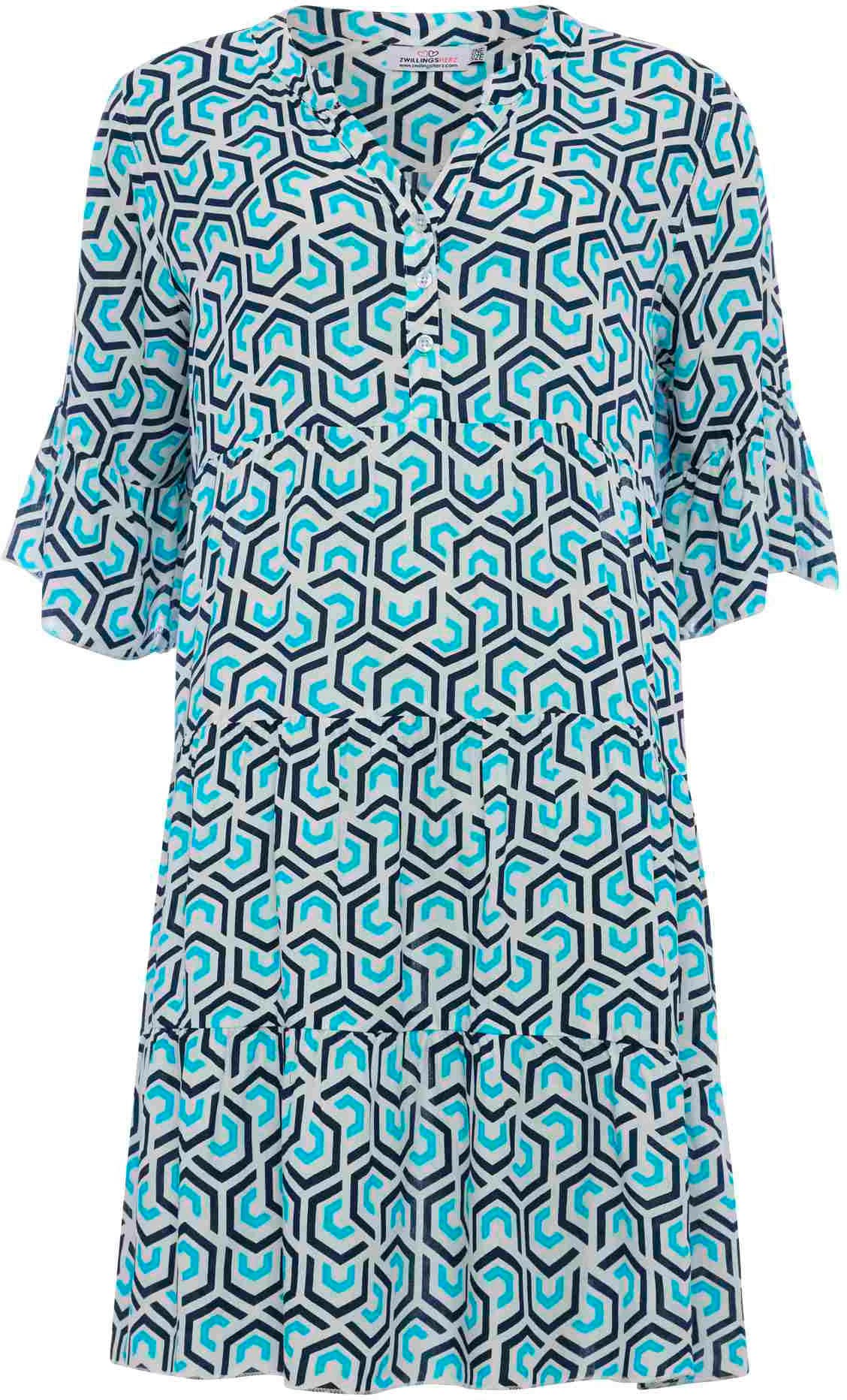 Zwillingsherz Sommerkleid, mit grafischem Muster allover online shoppen |  Jelmoli-Versand