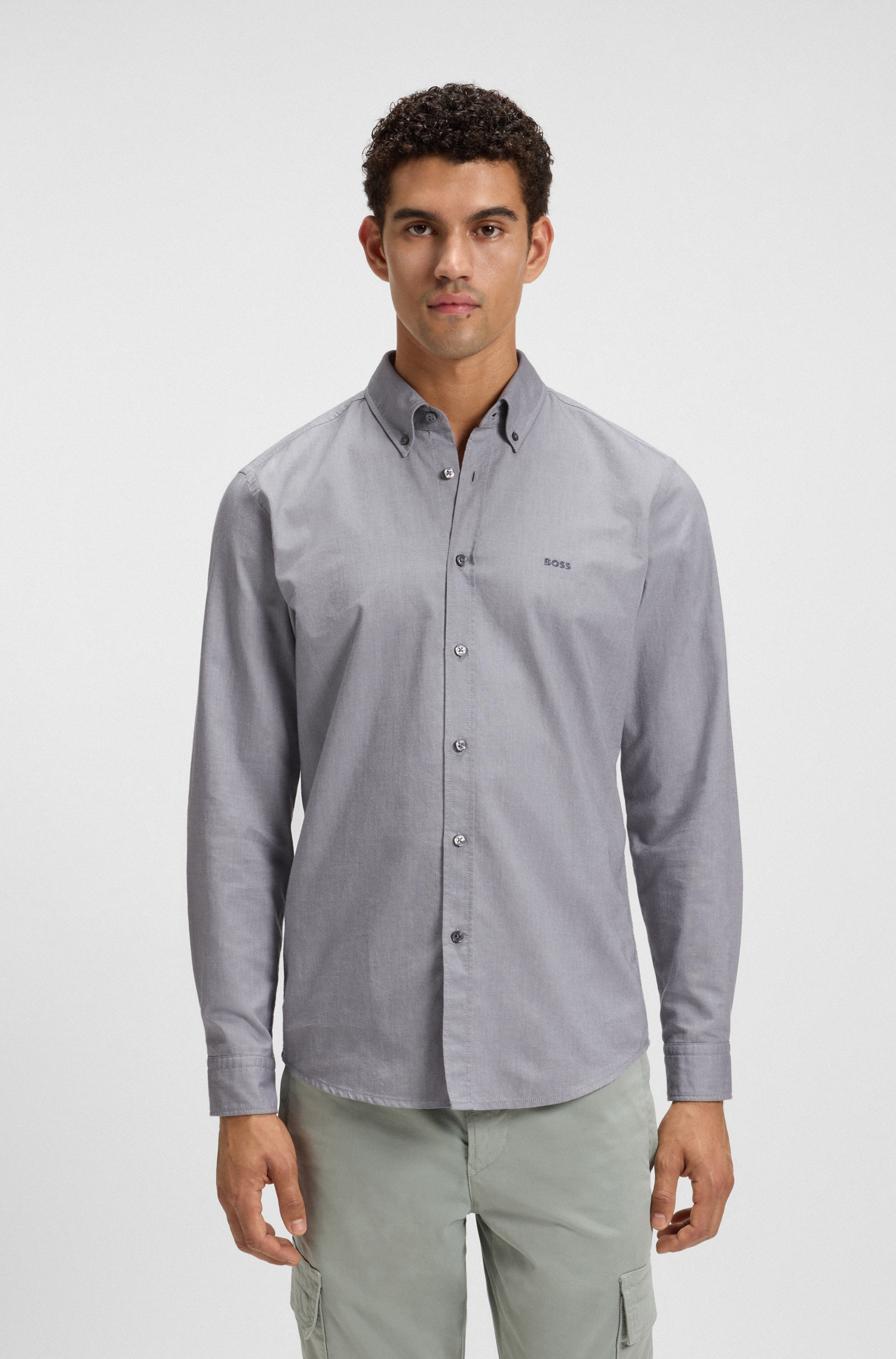 BOSS ORANGE Businesshemd »Rickert« mit Button-down-Kragen
