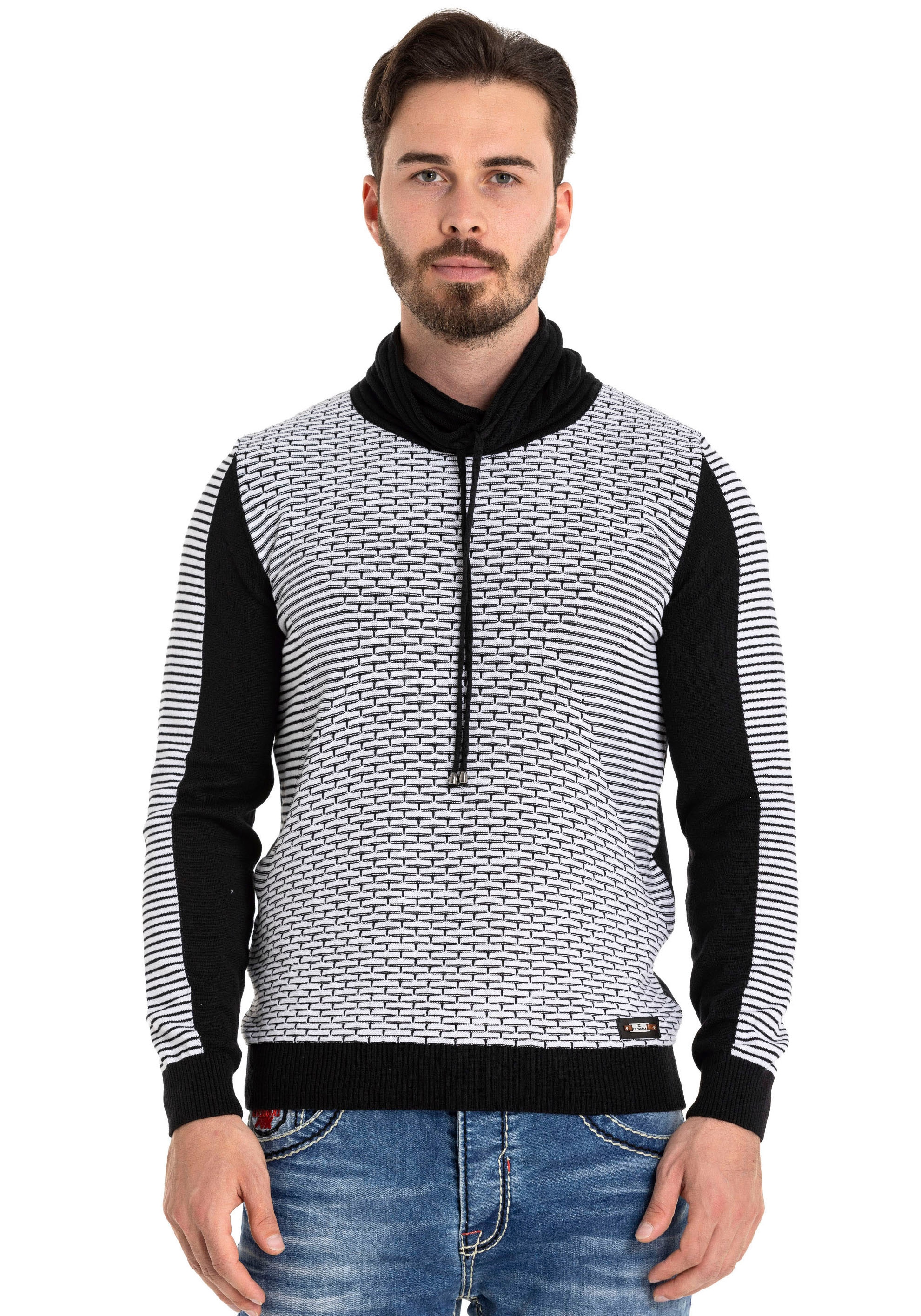 Cipo & Baxx Rollkragenpullover