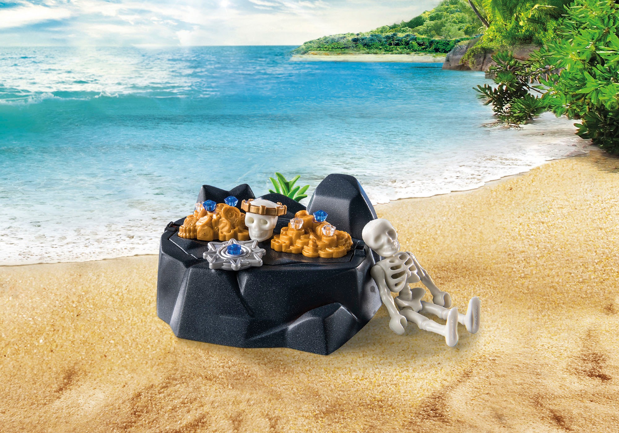 Playmobil® Konstruktions-Spielset »Starter Pack, Pirat mit Ruderboot (71254), Pirates«, (42 St.), Made in Europe