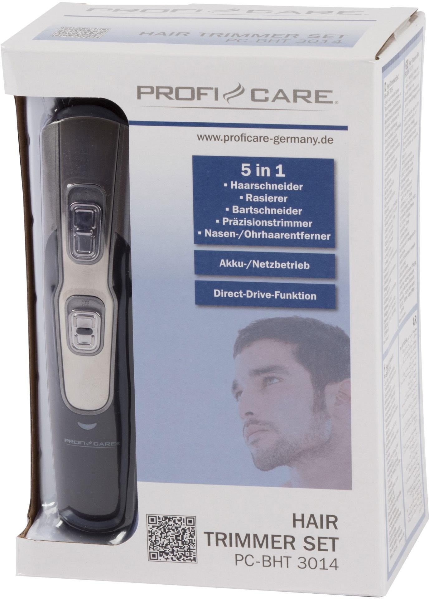 ➥ ProfiCare Haar- und Bartschneider »PC-BHT 3014«, 5 Aufsätze,  Multifunktionelles Haarschneidegerät gleich bestellen | Jelmoli-Versand