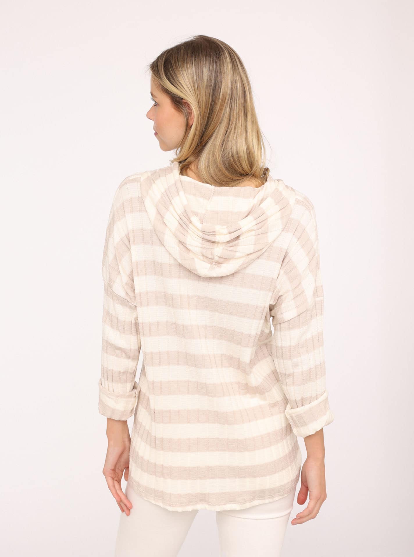 Zwillingsherz Hoodie »"Streifen"«, Mit hohem Viskoseanteil, One Size