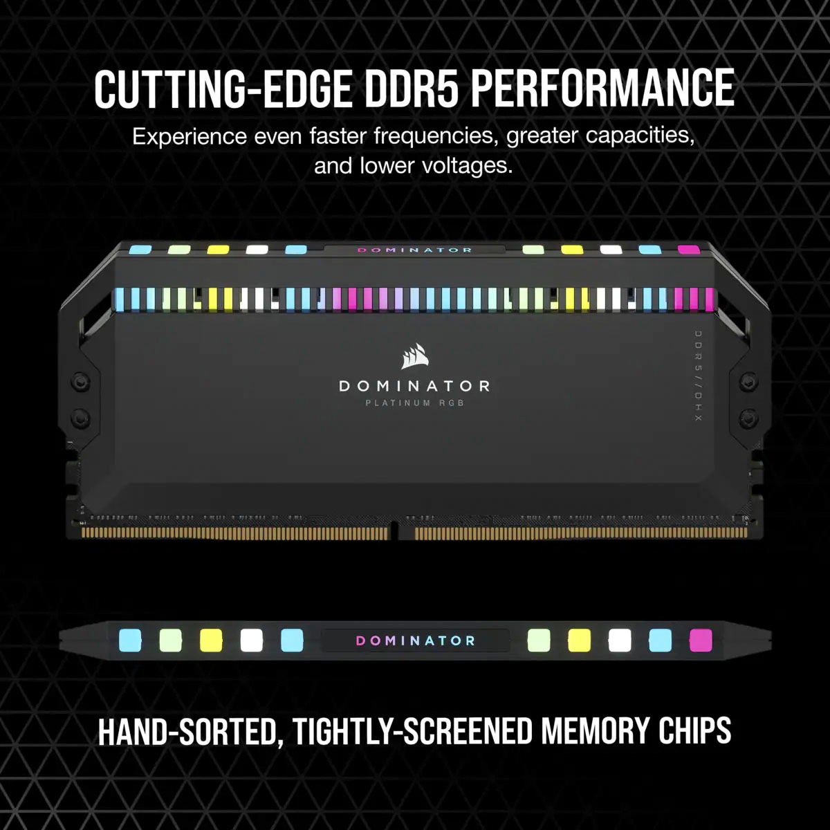 Corsair Arbeitsspeicher »Dominator Platinum RGB DDR5 6200MHz DIMM 32GB (2x16GB)«, RGB Beleuchtung ICUE