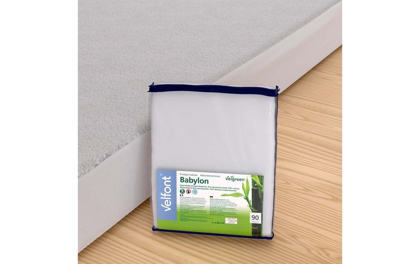 Matratzenschutzbezug »Velfont Velgreen Frotté 140 x 200 cm, Weiss«