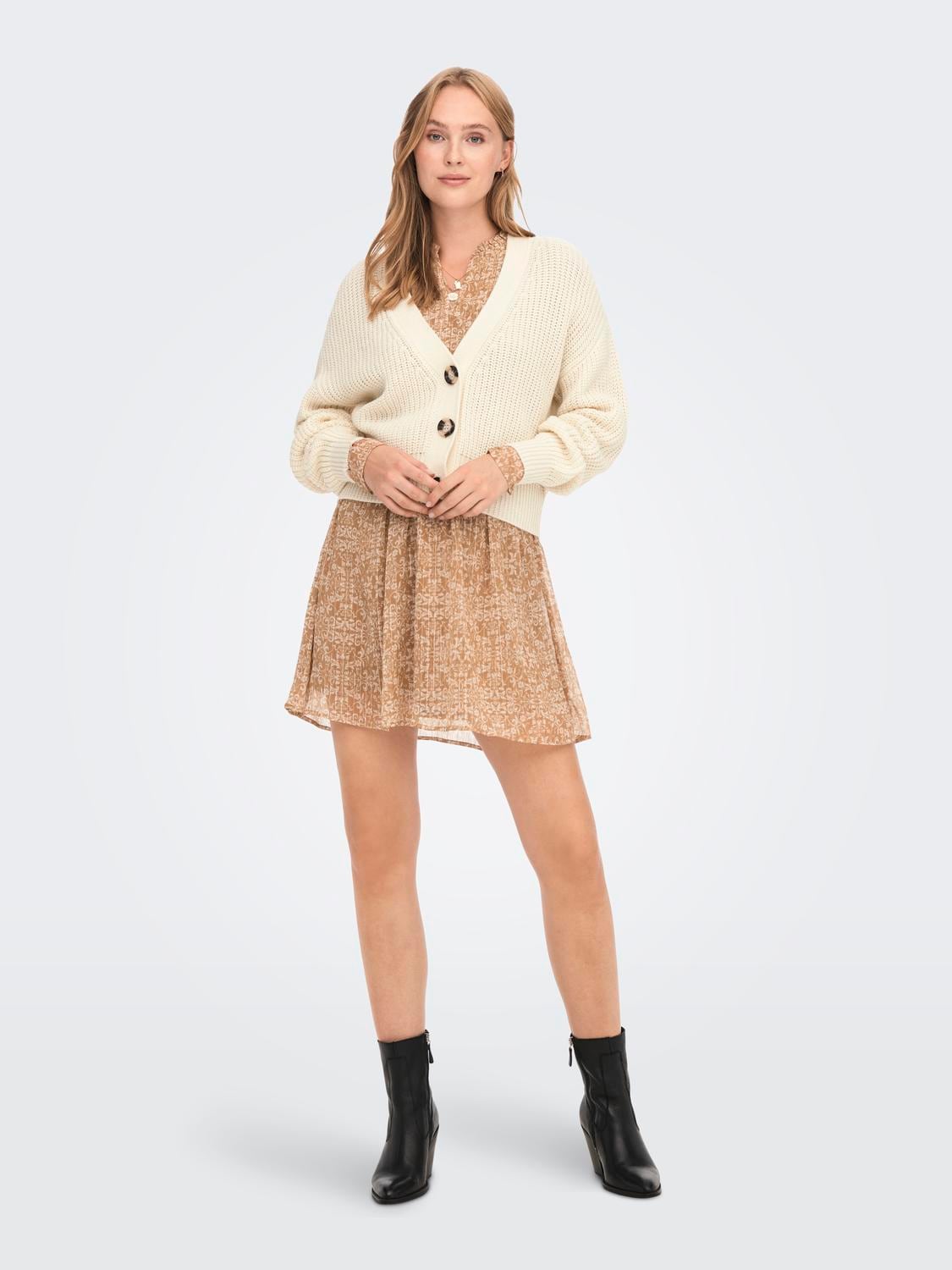 JDY Strickjacke »JDYJUSTY L/S SHORT CARDIGAN KNT NOOS«