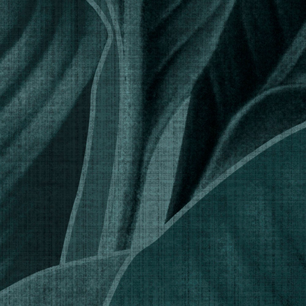 Komar Fototapete »Digitaldruck Vlies - Bain de Feuilles - Grösse 300 x 250 cm«, bedruckt, Wohnzimmer, Schlafzimmer