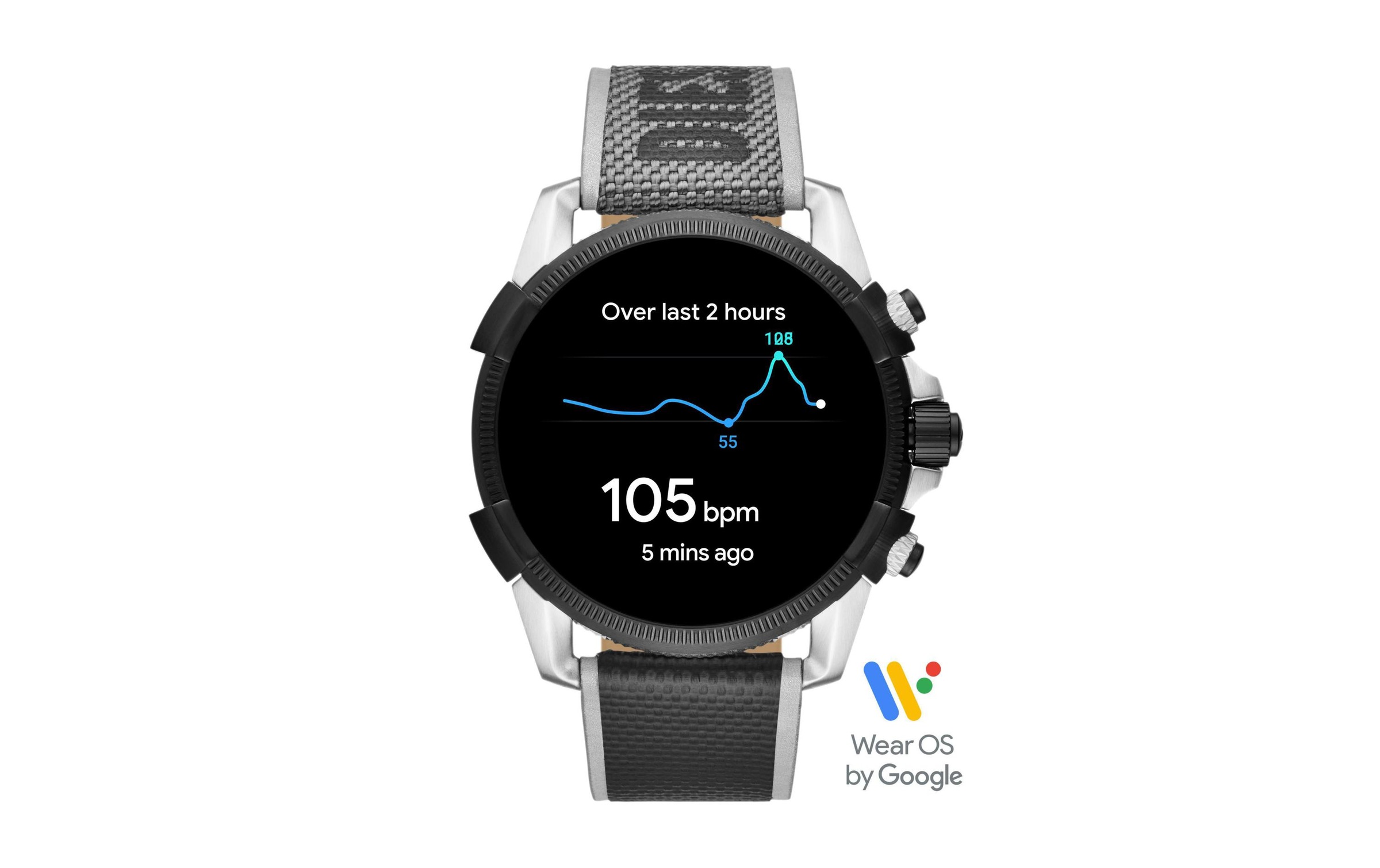 DIESEL ON Smartwatch »On Connected DZT2012 Herrenuhr«, Wear OS by Google