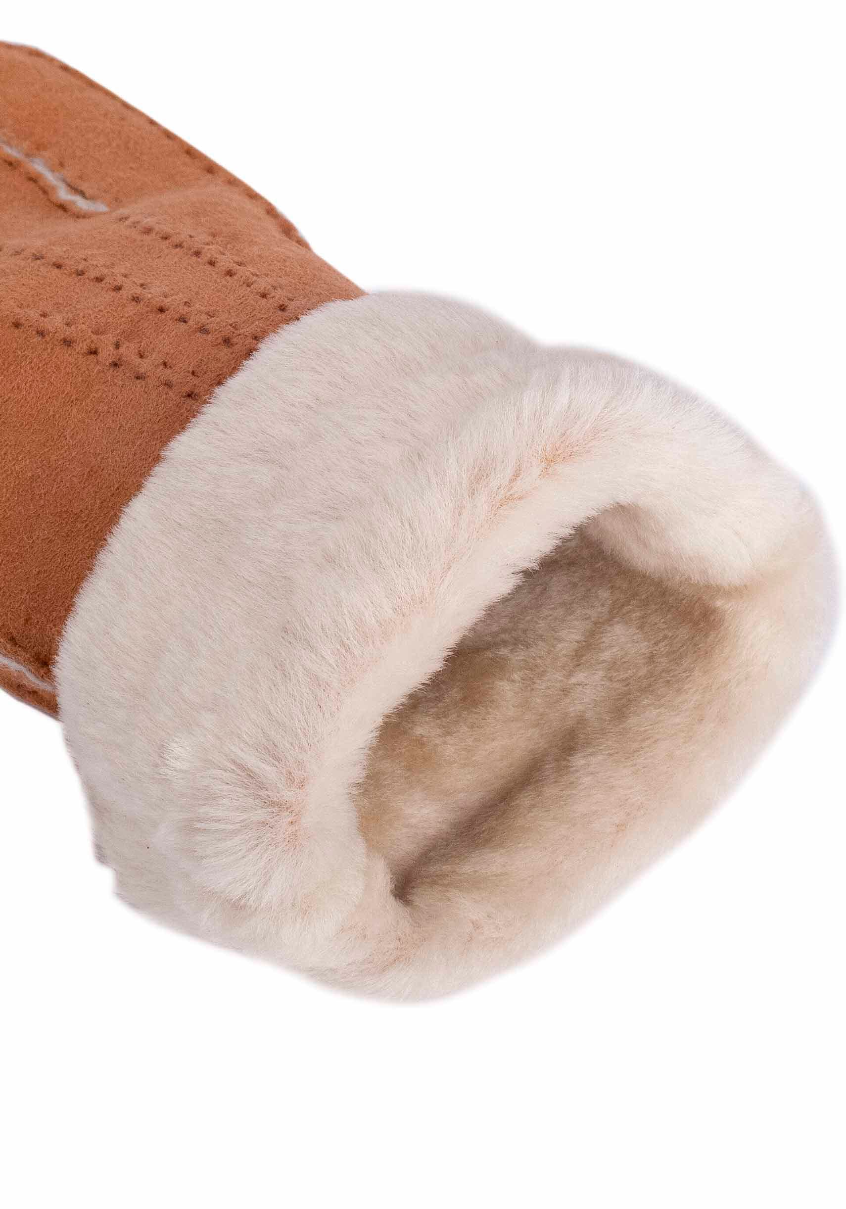 KESSLER Lederhandschuhe, klassiches Design mit 3 Aufnähten und breitem Umschlag