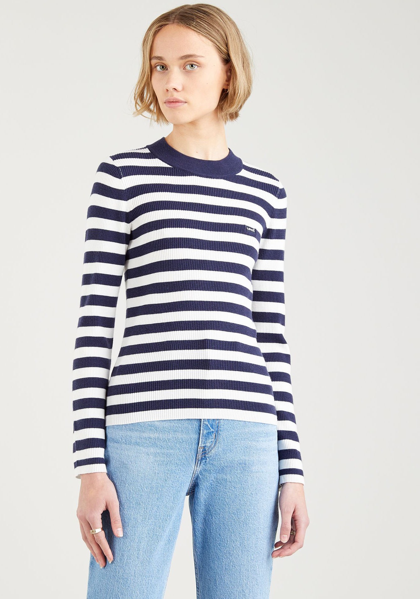 Levi's® Strickpullover »RIB SWEATER« mit Batwing Logo