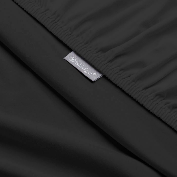 Schlafgut Spannbettlaken »Mako-Jersey aus 100% Baumwolle, Bettlaken«, für Matratzen bis 18 cm Höhe, in 90x200, 140x200 oder 180x200 cm