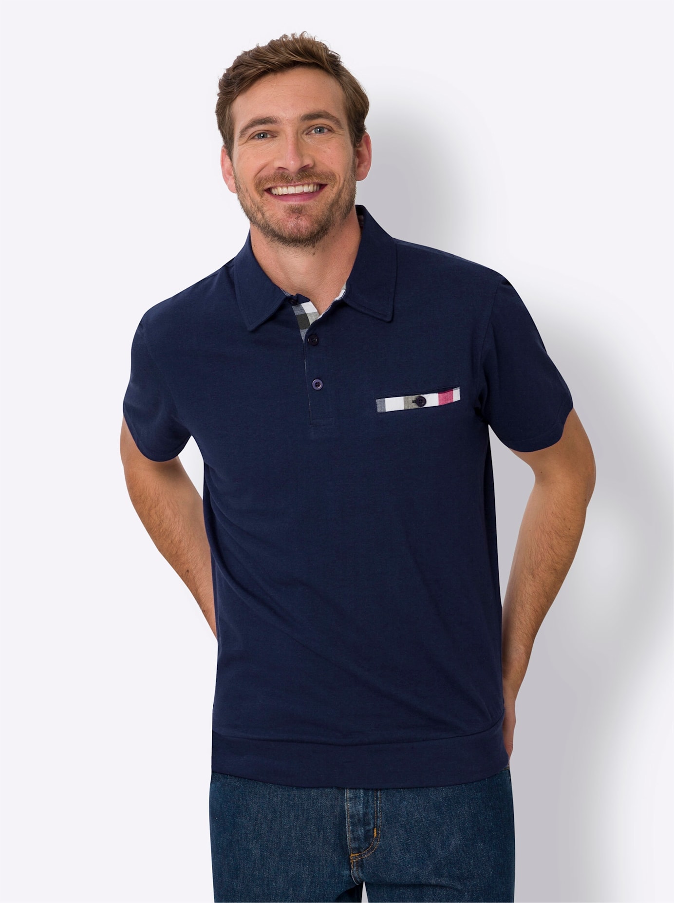 Classic Poloshirt »Kurzarm-Poloshirt«, (1 tlg.)