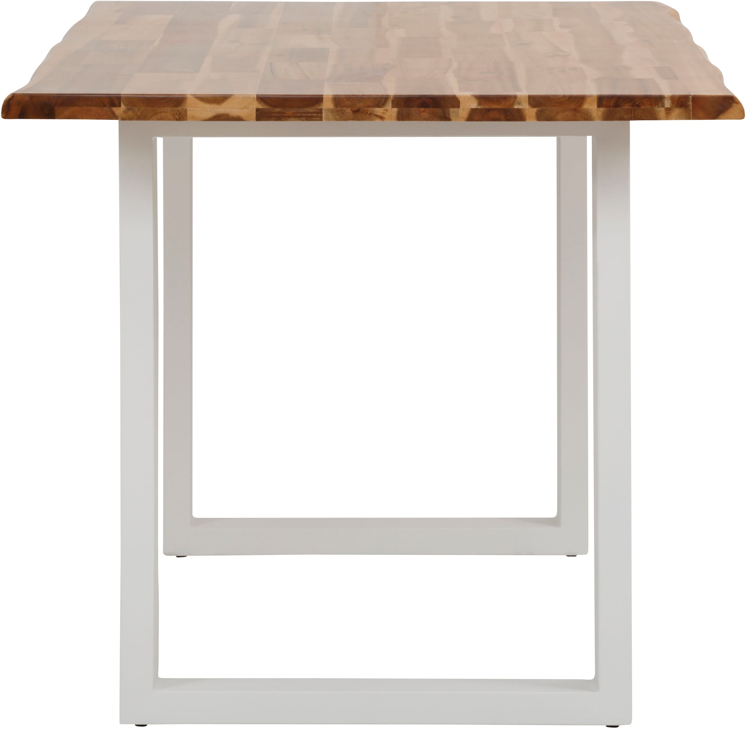 Home affaire Esstisch »Melody«, Akazienholz, mit Metallfussgestell Breite 140 cm