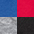 blau, grau-meliert, rot, schwarz