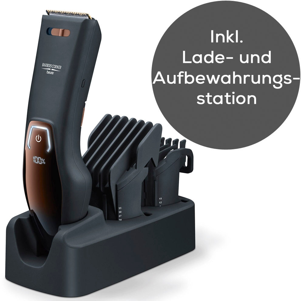 BEURER Haarschneider »BarbersCorner HR 5000«, 2 Aufsätze, Gerät wasserfest (IPX6)