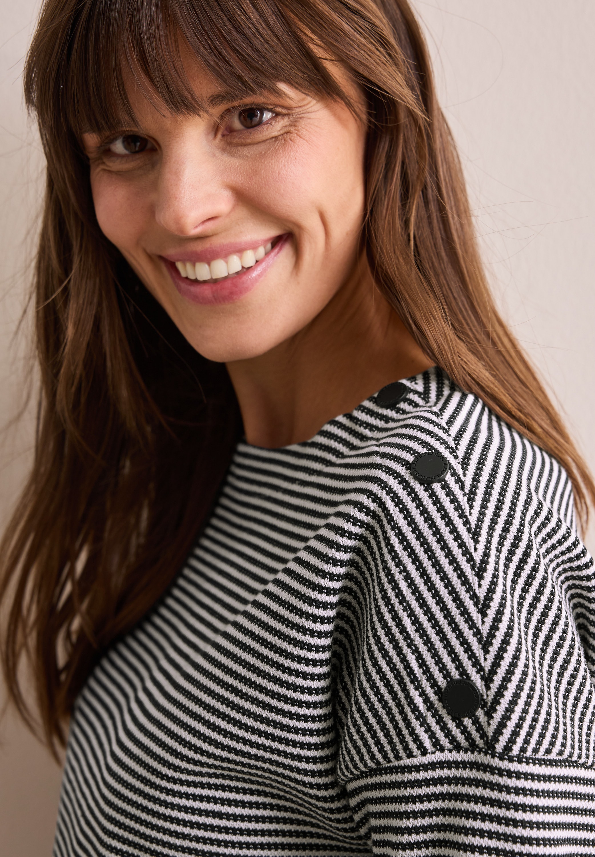 Cecil Langarmshirt, mit Streifenmuster