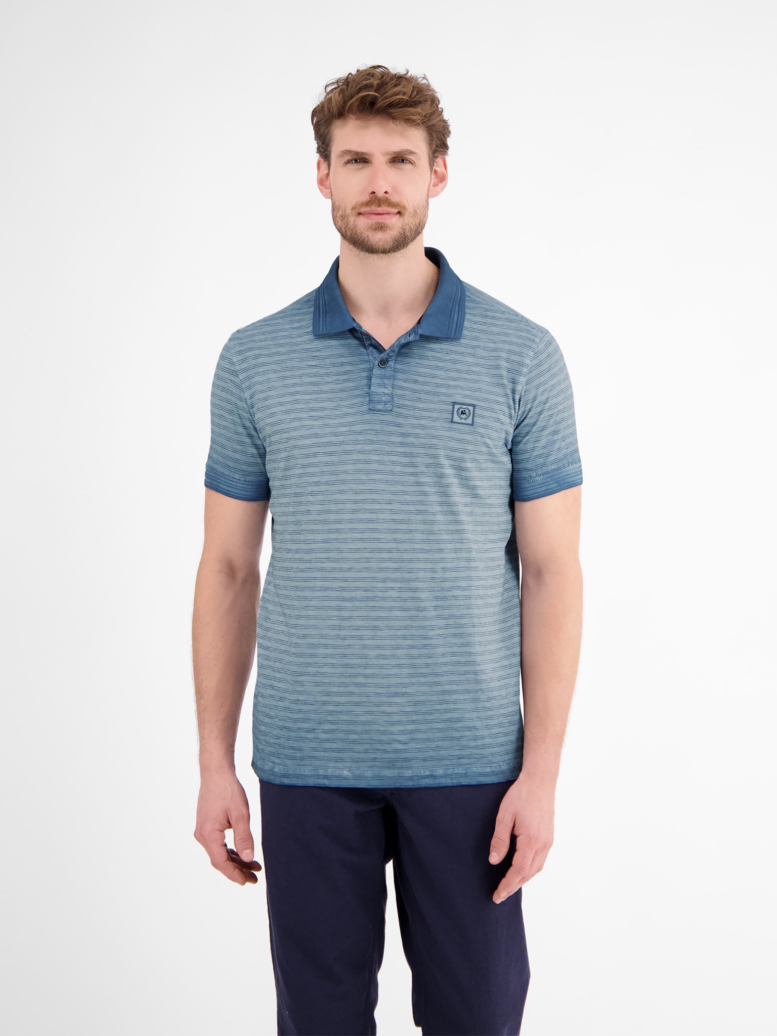 LERROS Poloshirt mit Logo Stickerei