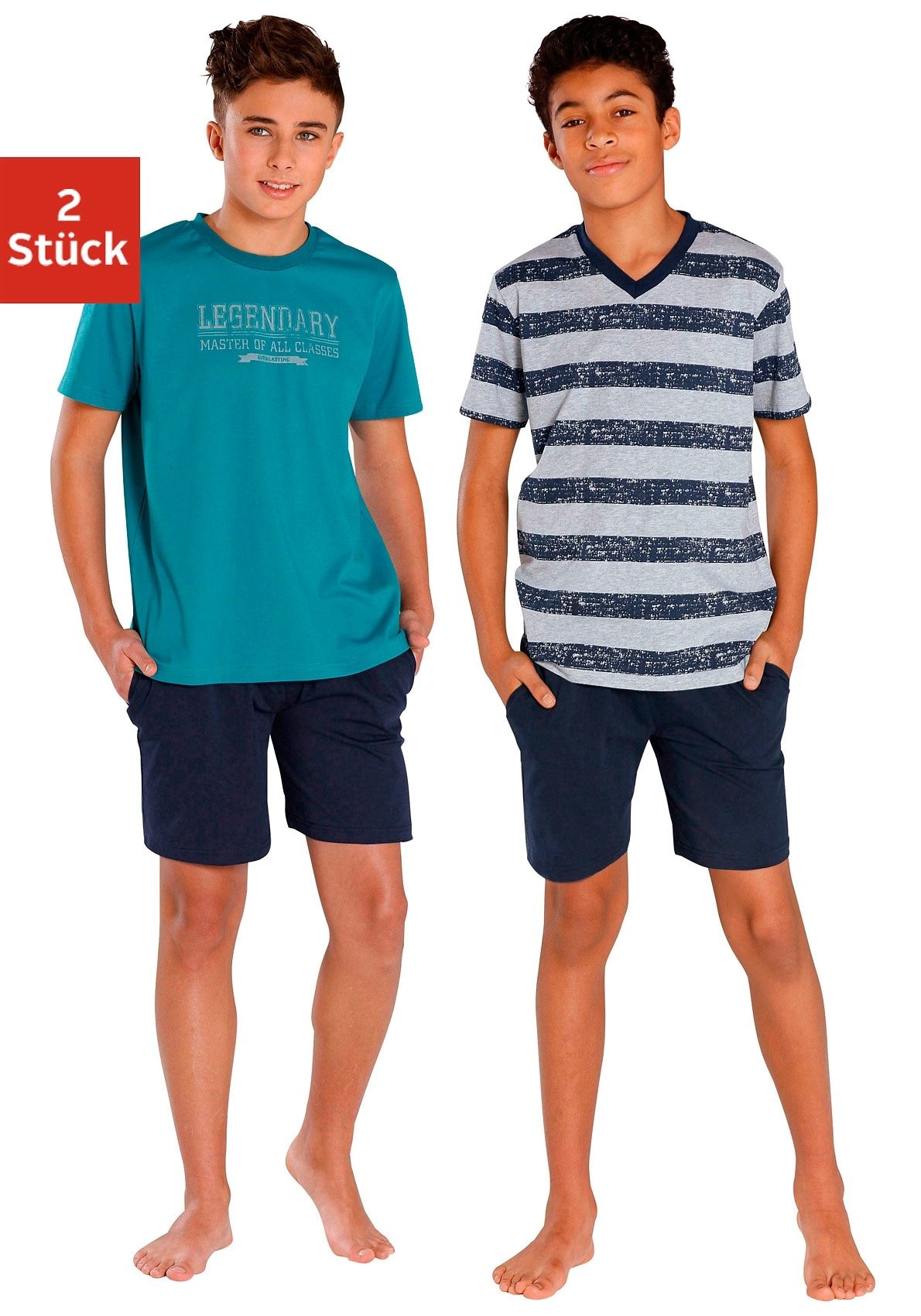 ✵ le jogger® (4 Stück), 2 Shirts tlg., Jelmoli-Versand online bestellen Shorty, | mit unterschiedlichen