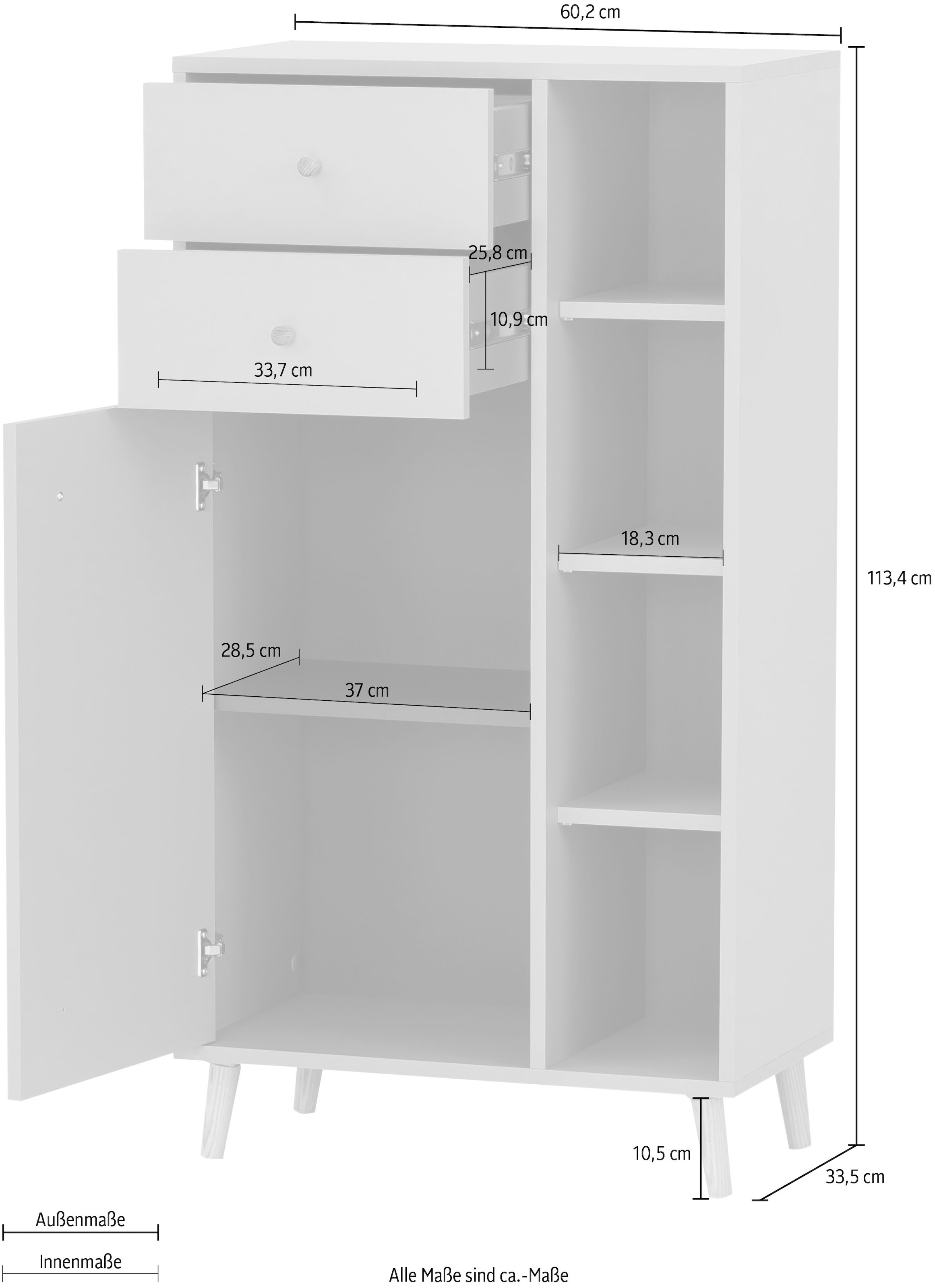 Schildmeyer Midischrank »Bjarne«, Breite 60,2 cm