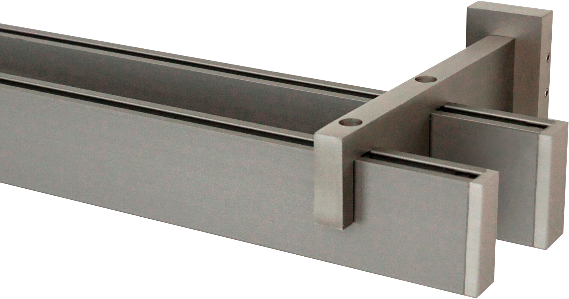 GARESA Innenlaufschiene »FLAT«, 2 läufig-läufig, Wunschmasslänge, Rechteckprofil, Wandmontage, perfekter Lauf, modern, verlängerbar