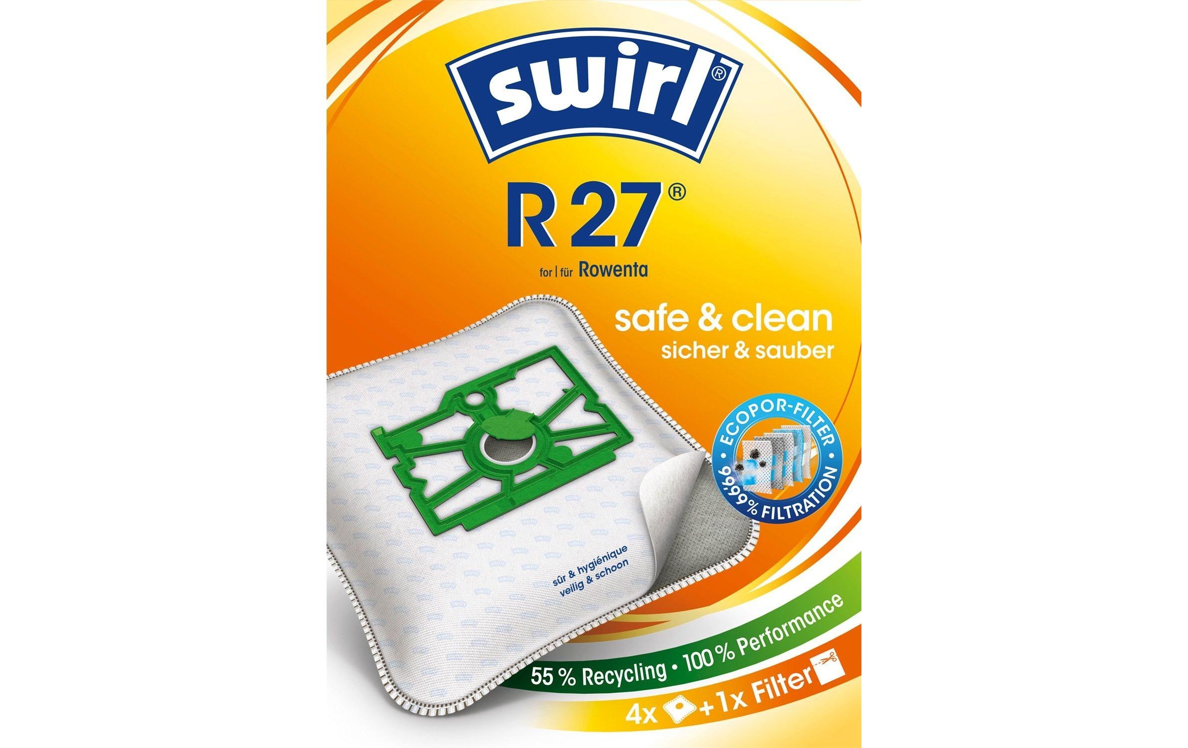 Swirl Staubsaugerbeutel »R 27 4 Stück«, (4 St.)
