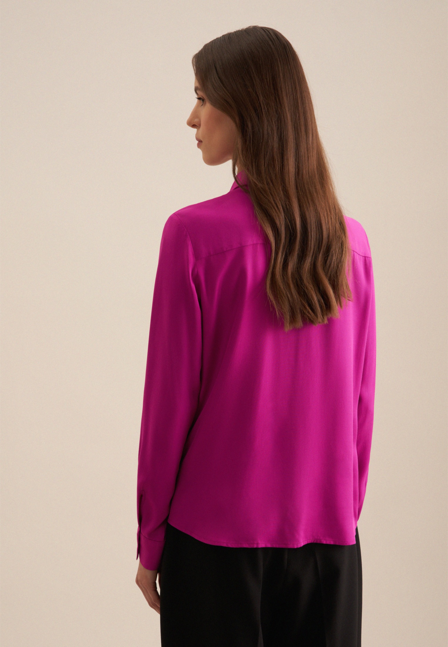 seidensticker Hemdbluse »Schwarze Rose«, 1/1 Kragen Uni