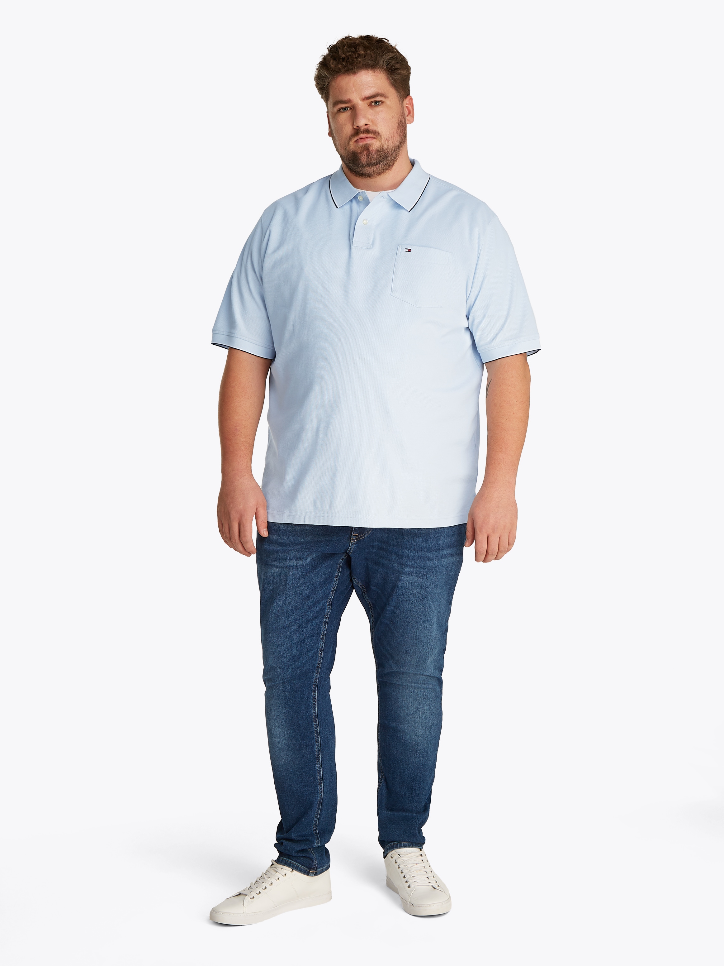 Tommy Hilfiger Big & Tall Poloshirt »BT-POCKET CLASSIC FIT POLO-B«, Grosse Grössen