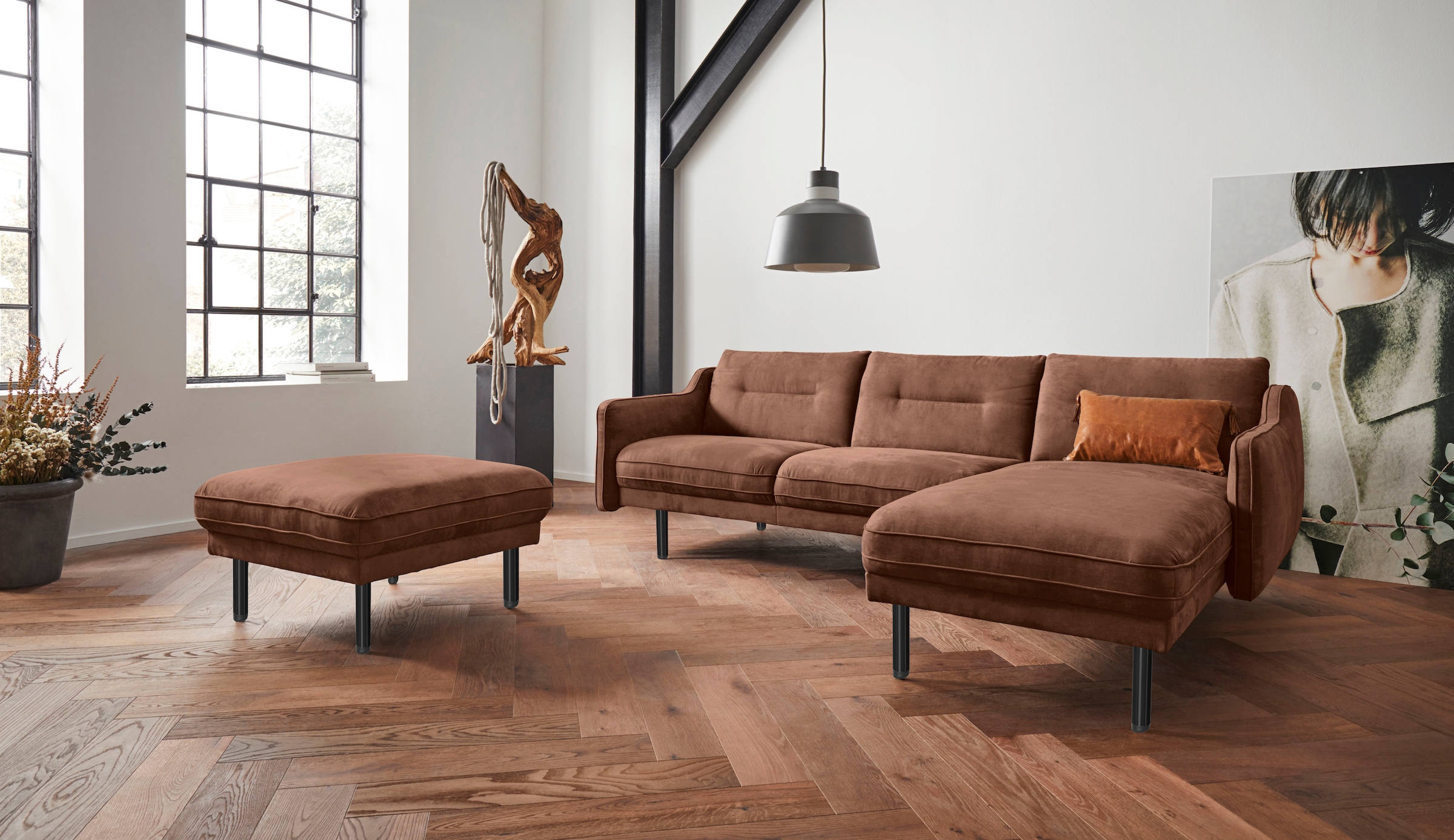 andas Ecksofa »Nordfyn L-Form«, edles Design in 3 Bezugsqualitäten, Design by Morten Georgsen