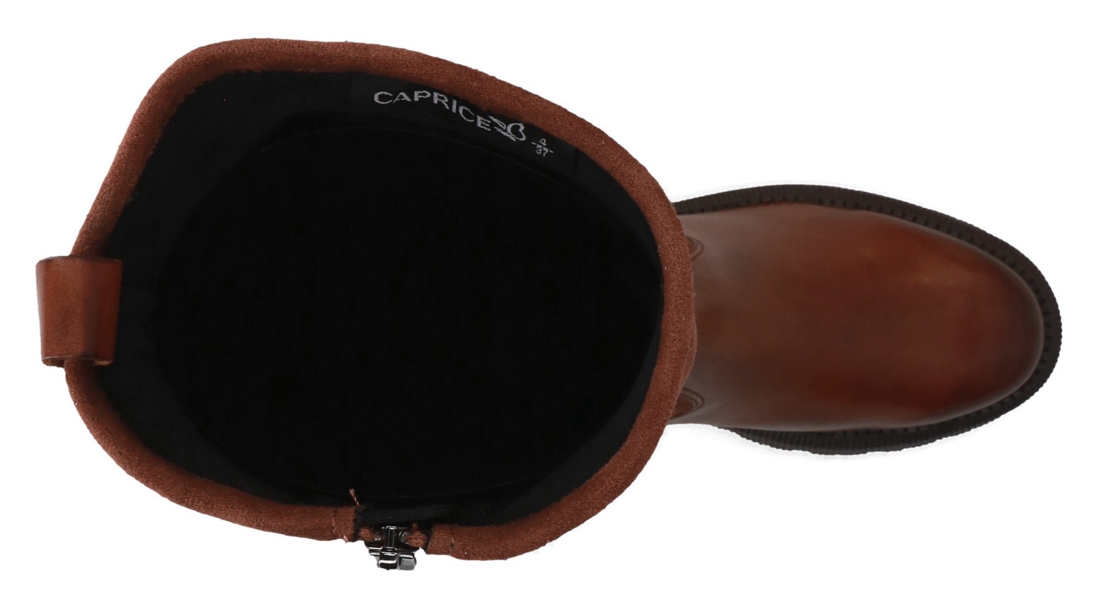 Caprice Winterstiefel, Blockabsatz, Stiefel, Langschaftstiefel in bequemer Weite